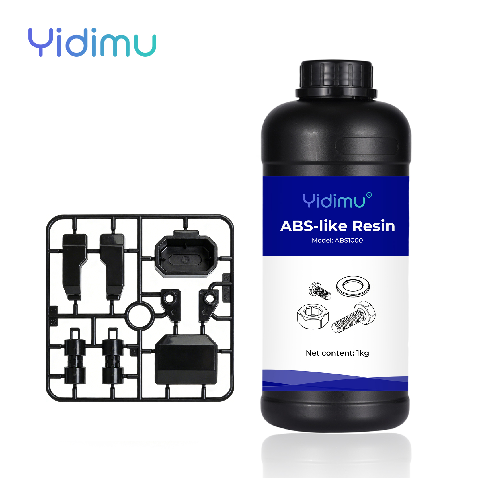 Drillable resin 3D printed part