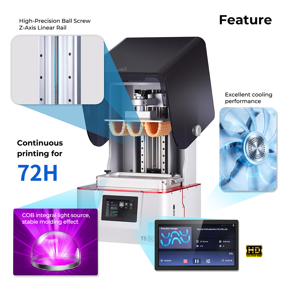 dental 3d printer eternal y8