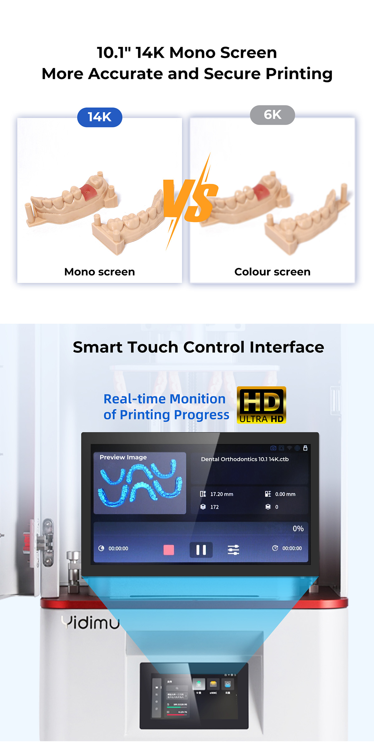 dental 3d printer for labs & clinics
