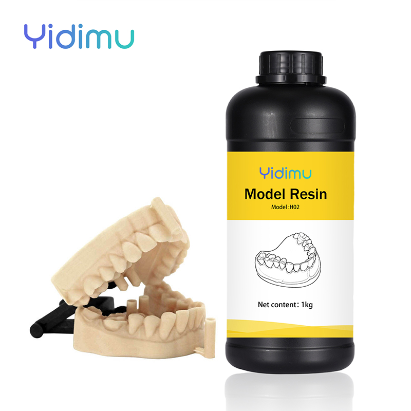 Orthodontic model printing with dental model resin