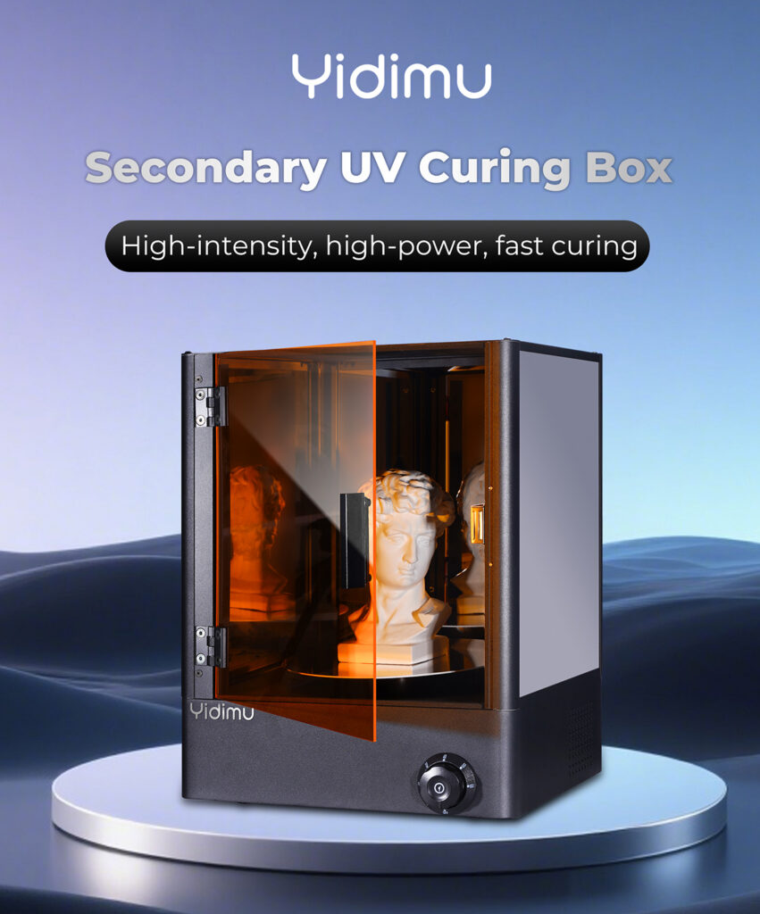 yidimu uv curing box for resin 3d printed models