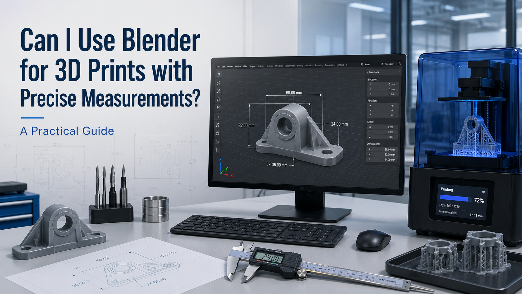 can i use blender for 3d prints with precise measurements