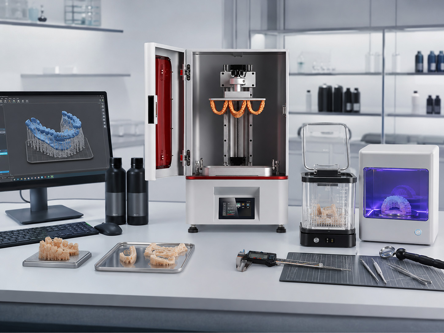 how does resin 3d printing work