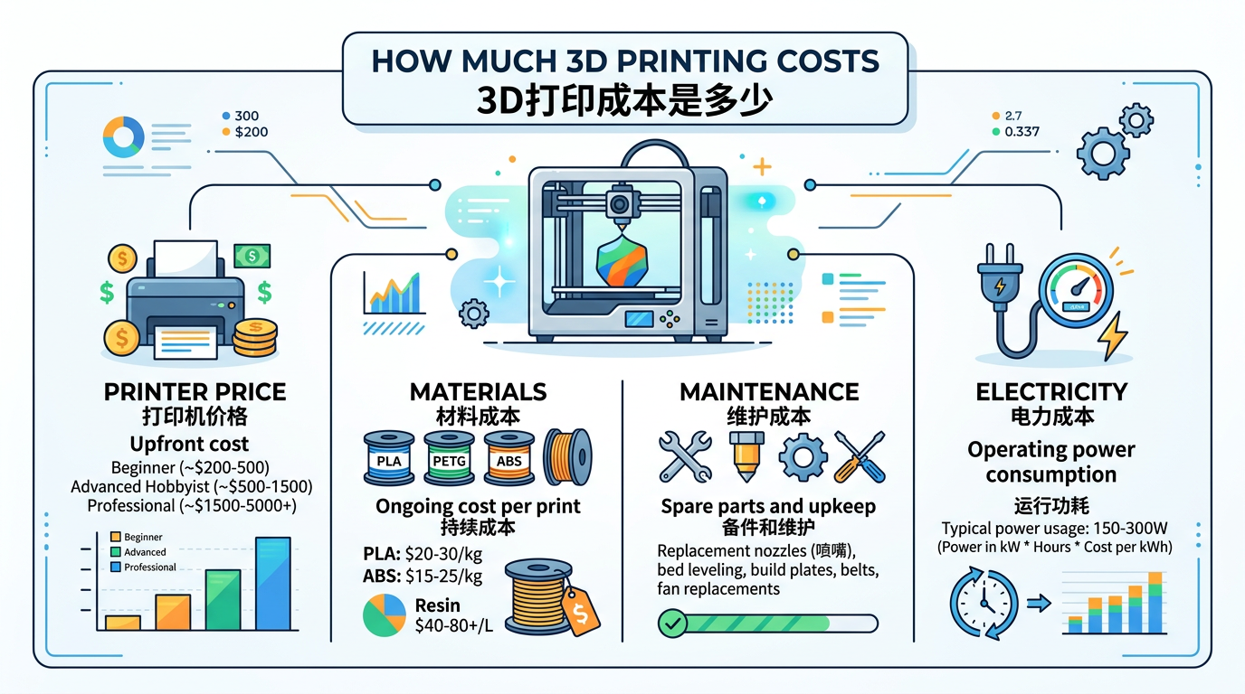 how much does 3d print cost