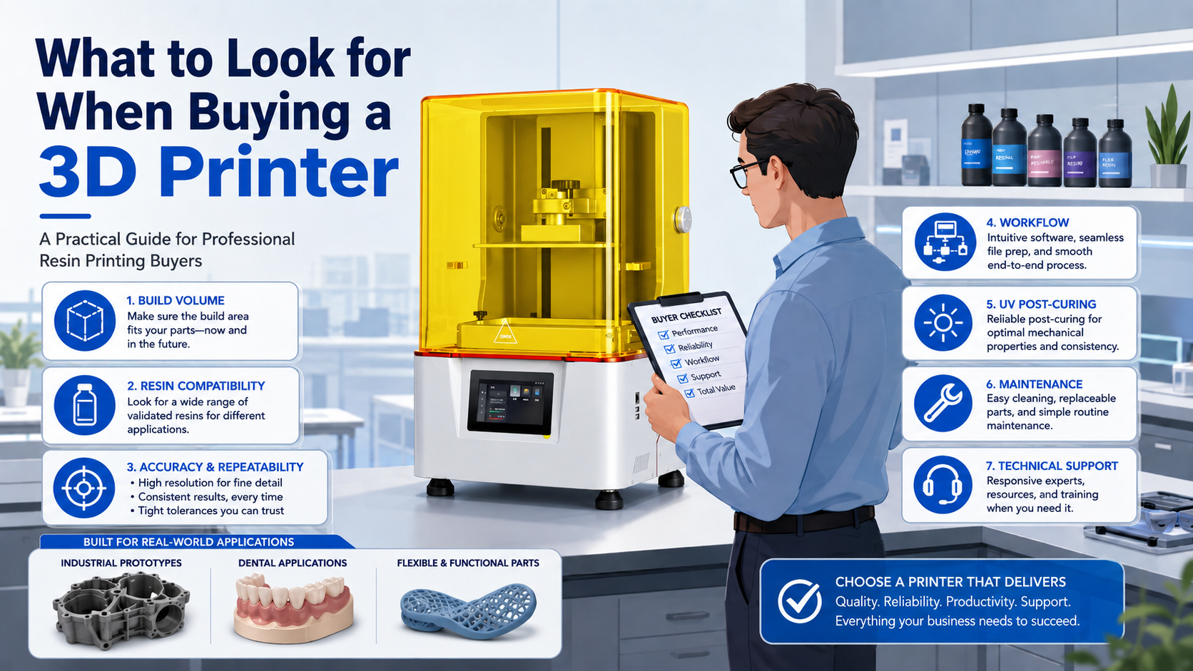 what to look for when buying a 3d printer